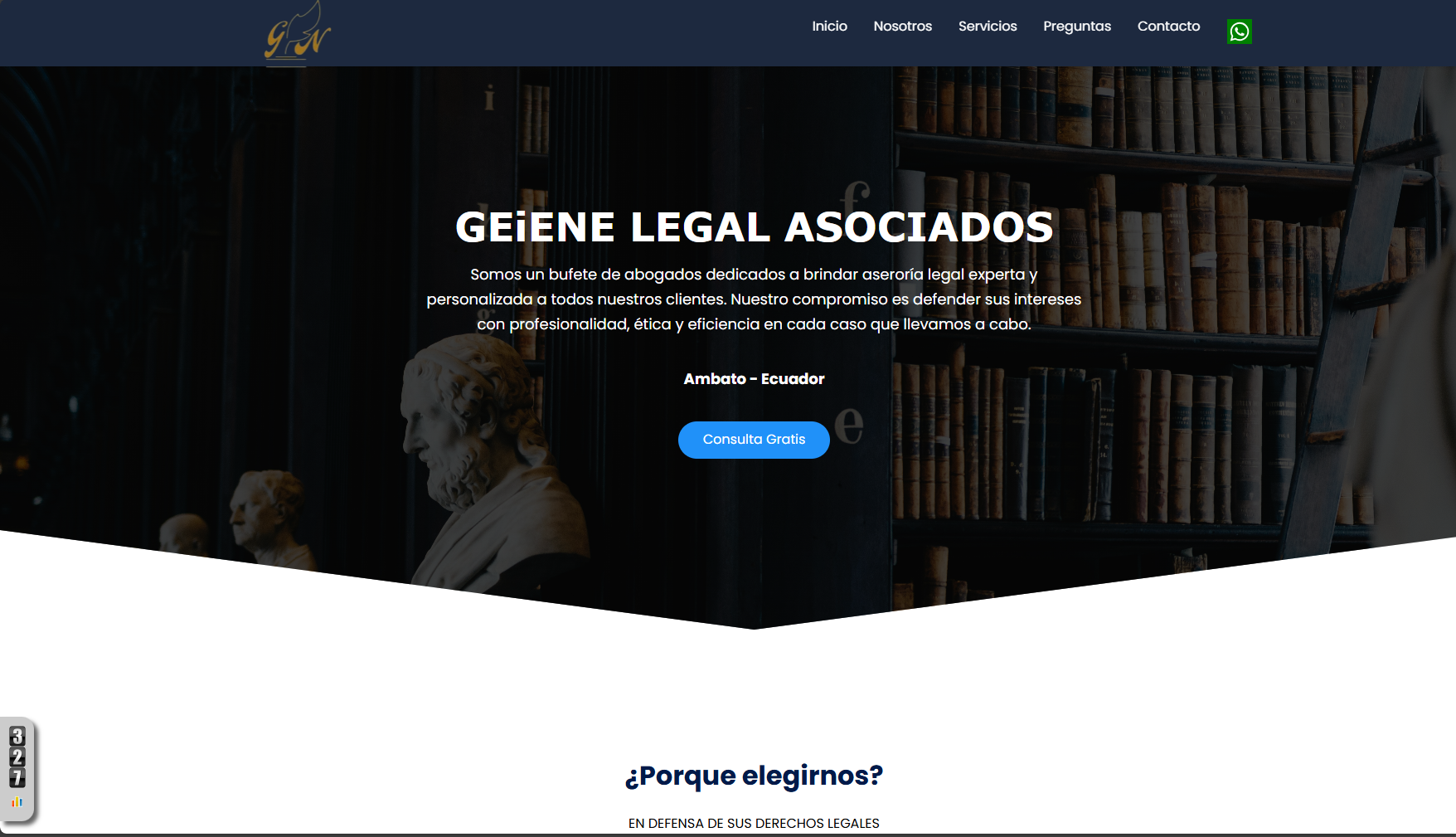 pagina web abogados